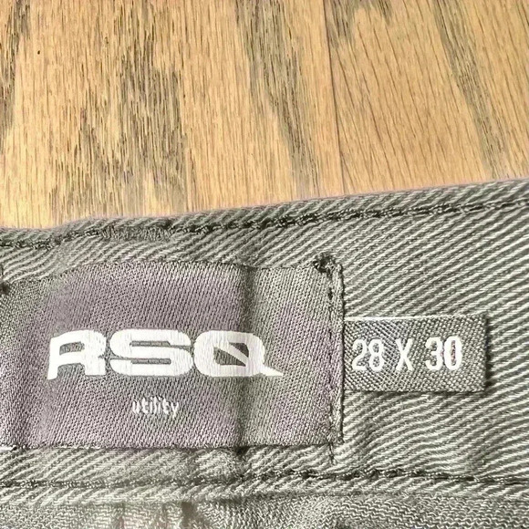 RSQ Utility Jeans in Washed Black Size 28x30 - Picture 8 of 10